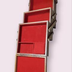 レトロ ソーイングBOX三段の画像