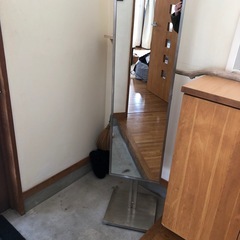 ステンレスフレーム全身ミラー業務用の画像