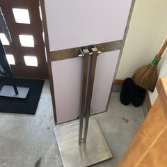 ステンレスフレーム全身ミラー業務用の画像