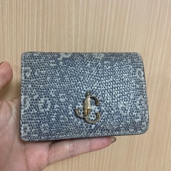 ジミーチュウ　パイソン柄　ミニ財布