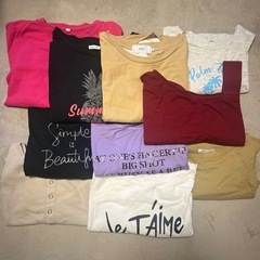 半袖１０着セット（Ｍ〜Ｌサイズ）