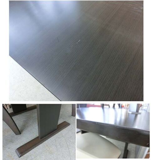 ②2人掛け ダイニングセット ブラウン 木目 ニトリ DT GV 80 DBR ダイニングテーブル 80cm 回転式ダイニングチェア×