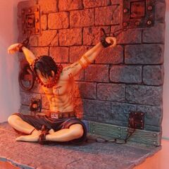 最終値下げ ワンピースフィギュア、ルフィ・エース・シャンクス＆レイリーの画像