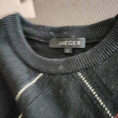 【JAEGER】セーターL 毛100%の画像