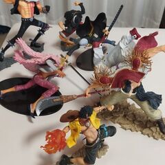 ワンピースバトルフィギュア3セット、白ひげ＆エース、ルフィvsカ...