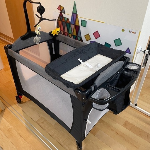 【折りたたみ式】ベビーベッド