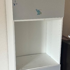 扉付き3段のラックIKEA大きめの収納