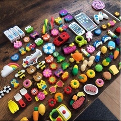 ミニチュア消しゴム113点