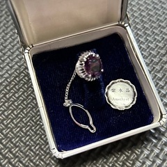 紫水晶のネクタイピンの画像