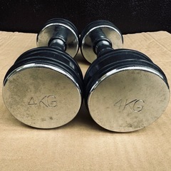 クロームダンベル　4Kg 2個セットの画像