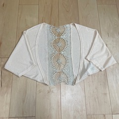 ボレロ　ベージュ　クリーム　結婚式　パーティー