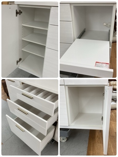 ジモティー限定価格！S771 ⭐ NITORI ニトリ キッチンボード (ソレル 140KB WH) 幅139.5cm USED 綺麗