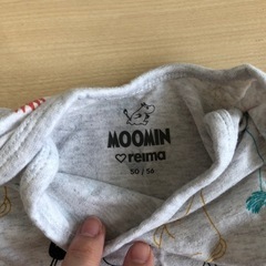 【美品】ベビー服　ムーミン　半袖　夏服　2着セット　60size 男女どちらでもの画像