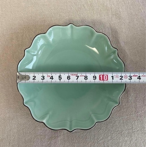 深川製磁　笹青磁　百年庵　4号皿　5枚セット　約１３cm 深川製磁 百年庵 笹青磁 4号皿 5枚セット 笹青磁 4