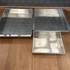 製菓用品 ケーキ型 スクエア型 3点