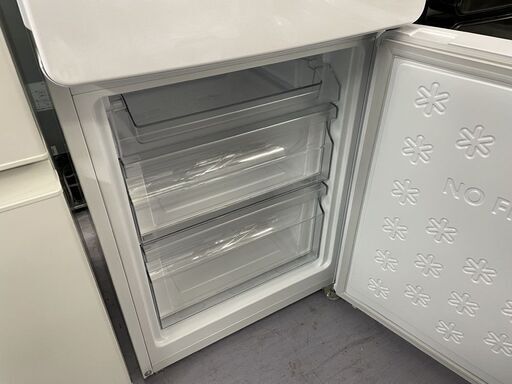 冷蔵庫 148L 2021年 2ドア ハイアール JR-NF148B ホワイト 白 100L
