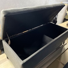 収納付き長椅子　　スツールソファジャンク