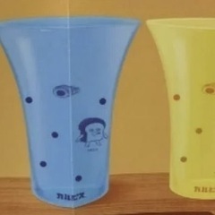 【新品・未開封】パンどろぼう×カルピス　メモリ付きコップ（イエロー×3個）の画像