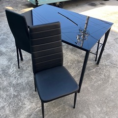 ダイニングテーブルセット　ダイニングセット　テーブル　机　チェア　椅子　イス　家具【横120縦75高77cm】の画像