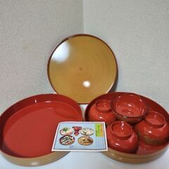 美品　和食器味わいセットお椀５個ちらし寿司天ぷらオードブル用途自由３枚セットの画像
