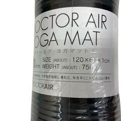 DOCTOR AIR ドクターエア ヨガマット10mm 120㎝×61㎝ ブラックの画像