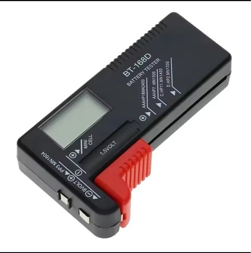 新品　デジタル バッテリーチェッカー 電池チェッカー 残量チェッカー 乾電池 単1 単2 単3 単4 単5 9V形 ボタン電池 18650電池 バッテリーテスター 電池 残量 測定器 計測 デジタル 小型 軽量