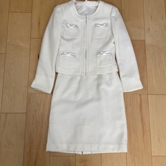 入学式　スーツ　白