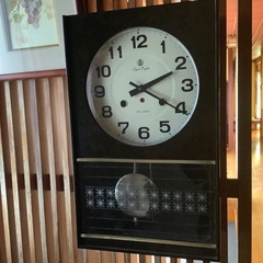 柱時計　ゼンマイ時計　完動品の画像