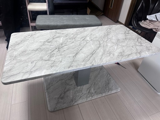 大理石　ダイニングテーブル　昇降式