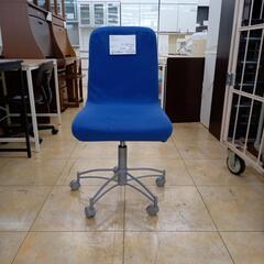 ★ジモティ割あり★  椅子 ブルー✕グレー H96×D45×W48 クリーニング済み OJ8497の画像