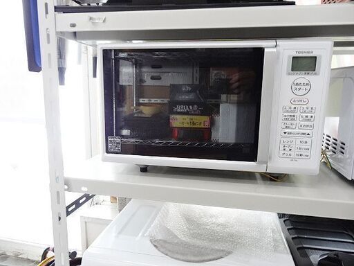 【恵庭】☆中古品☆東芝 オーブンレンジ オーブン皿付き 2021年製 ER-T16 PayPay支払いOK！
