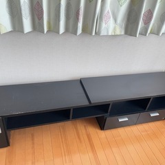 4/6 処分します　テレビ台　L型　ブラック