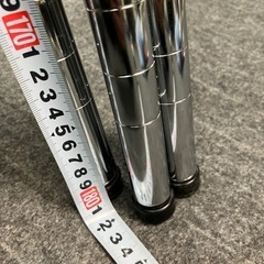 ニトリ スチールラック 4段 クローム 約115×40×181センチ 4台あり メタルシェルフ メタルラックの画像