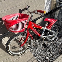 新車　16インチ　幼児車　レッド　※直接引き取りのみ 新車16インチ幼児車レッド※直接引き取りのみ