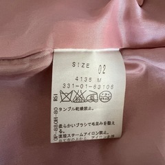ダブルブレストツイードジャケット (ノーカラー)グレーの画像