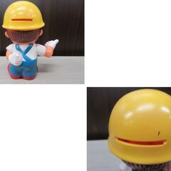 当時物 夕張石炭の歴史村 ゆうちゃん ソフビ人形 貯金箱 全長約11.5cm 中古 フィギュア 昭和レトロ 希少 苫小牧西店の画像