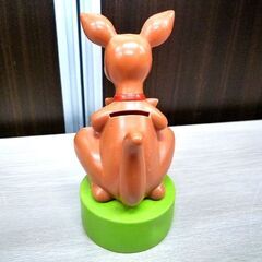 昭和レトロ コレクション どーそーぎん ソフビ カンガルー親子貯金箱 中古 高さ 約12.5cm 苫小牧西店の画像