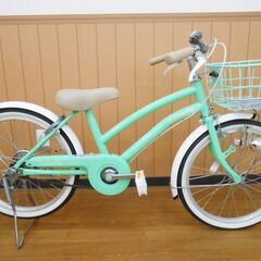リリアーレ 子供用 自転車 グリーン 20インチの画像