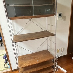 無印良品　シェルフ　ウォルナット