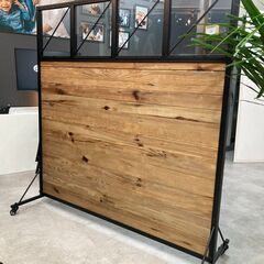 木製アイアンパーテーション