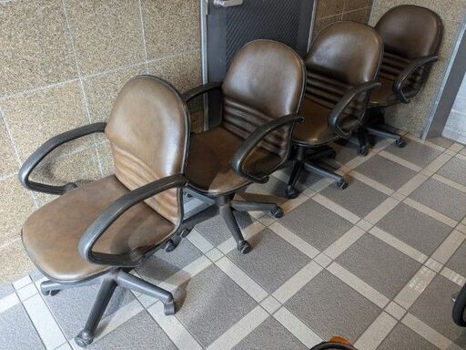 ★★【即決】麻雀卓専用テクノ プリンス中古イス４脚★★