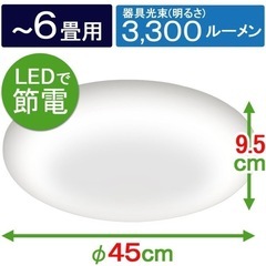 お取引者決定！【美品】LEDシーリングライト〜6畳用②(アイリスオーヤマ)の画像