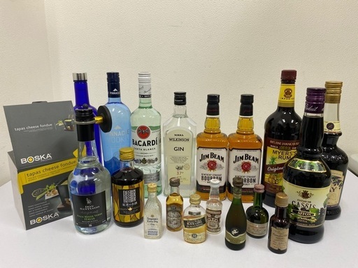 豪華まとめ/ジンビーム・ワイン・ラム・ウォッカ・ミニボトル♯30693