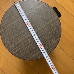 お早めに！木目調ペダル式ゴミ箱の画像