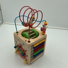 木製知育玩具　ビーズコースターの画像
