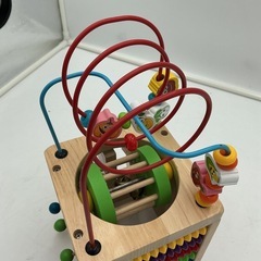 木製知育玩具　ビーズコースターの画像
