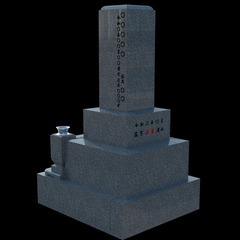 新品【8寸2重四組墓石】中国産高級青御影石K-12使用！【54万円・設置込み】01の画像