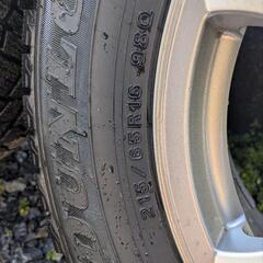 取引中 スタッドレスアルミセット 4本 バリ山 215/65R16 ダンロップの画像