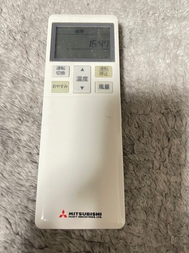 エアコン　三菱重工　※取り外し済み