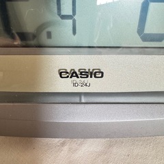 CASIO 温度・湿度計付き電波時計　ID-24Jの画像